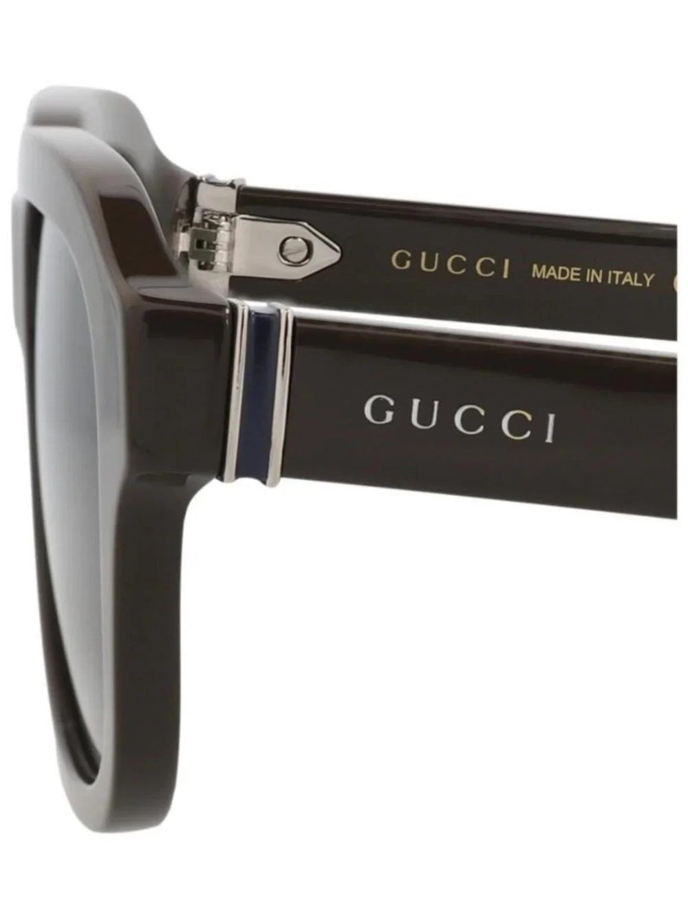 New Gucci Mens Square/Rectangle Brown Brown Green Fashion Designer Sunglasses